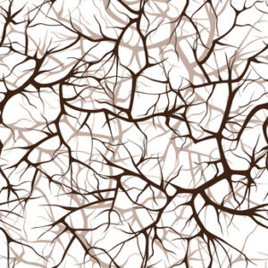 seamless pattern, interlacing of branches