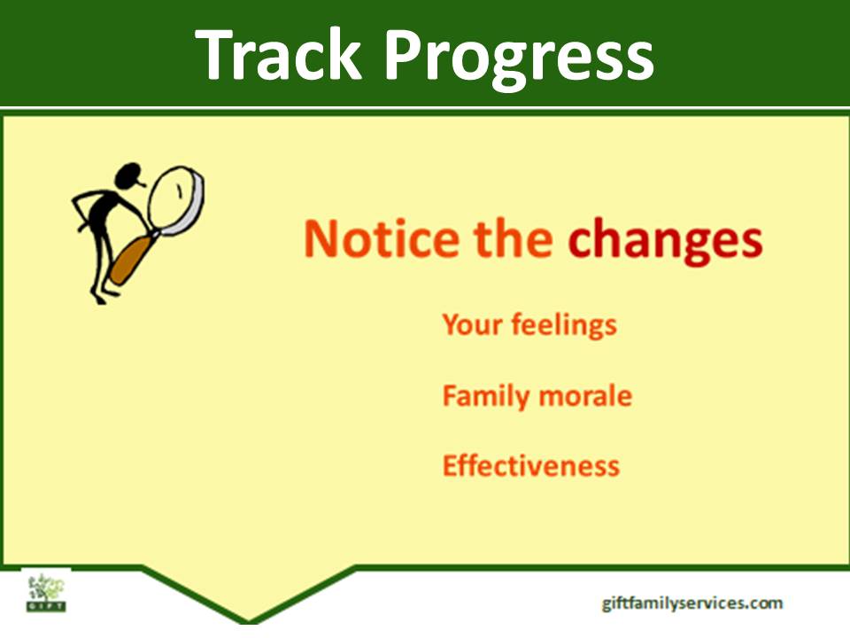 Track progress