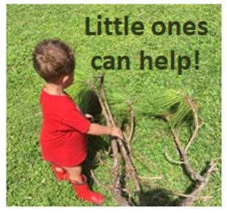 Values in Action: Learning to Contribute: little ones can help too